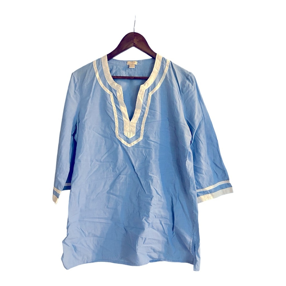 J. Crew 3/4 Sleeve Tunic Cover Up